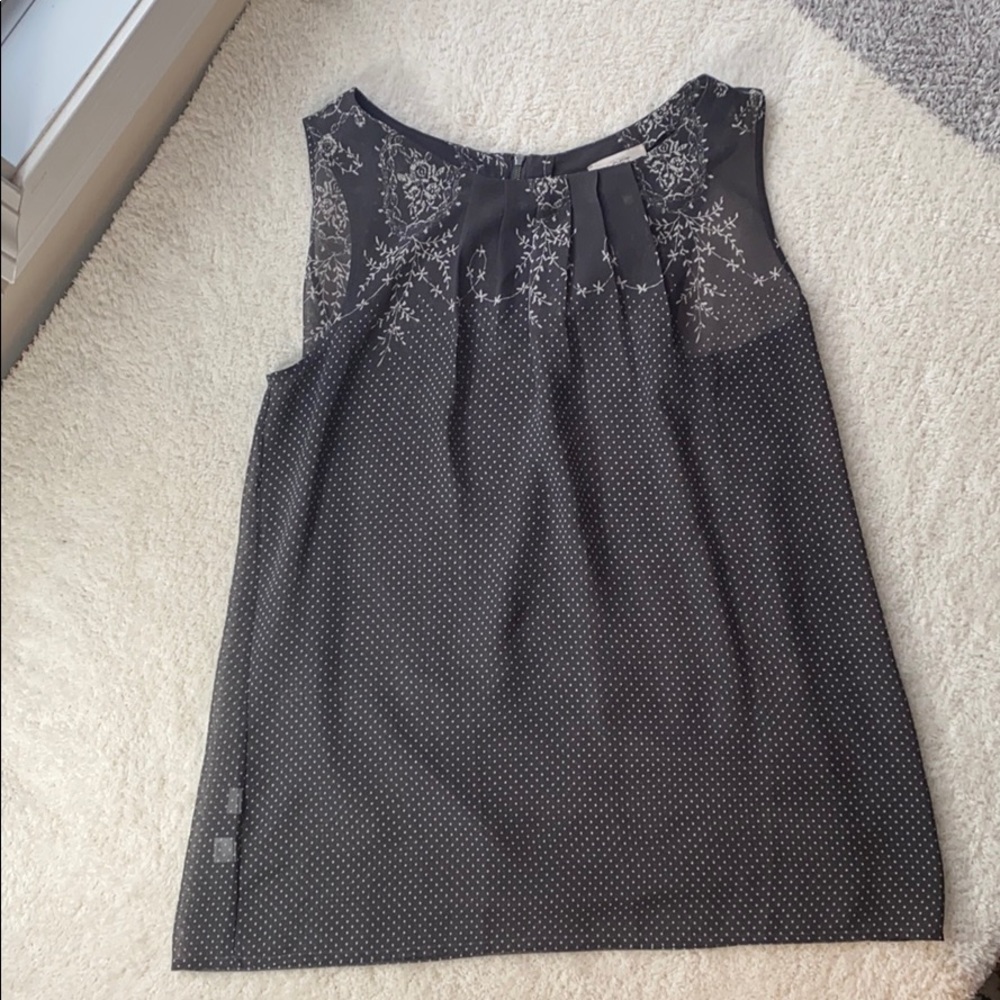 Sheer business casual tank top
